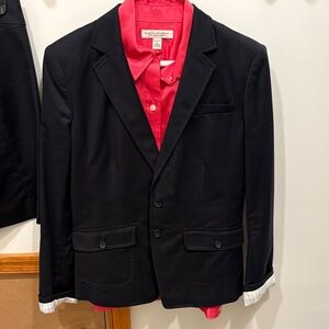 Black Blazer with Pink Lining